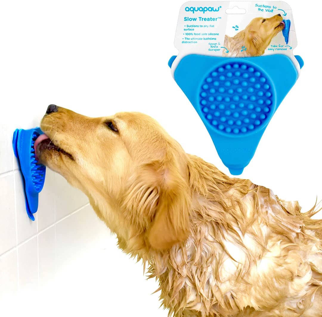 Lick Mat for Dogs, Puppies and Pets, Dog Lick Pad, Slow Feeder for Food, Treats, Blue