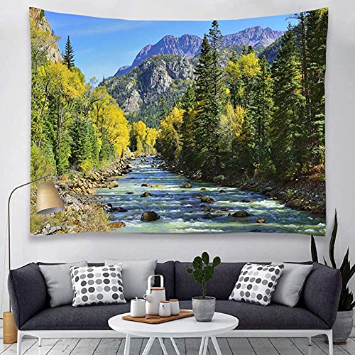 Nature Mountain Forest Scenic Tapestry