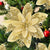 24pcs Poinsettia Artificial Christmas Flowers Decorations w/ Clips & Stem