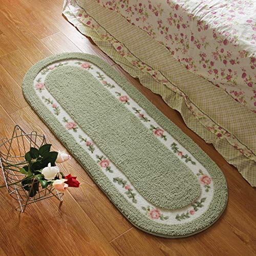 Rose Flower Area Rugs Non Slip Door Mat 17.71x49.21 Inch