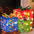 Set of 3 50 LED Christmas Lighted Gift Boxes Decoration