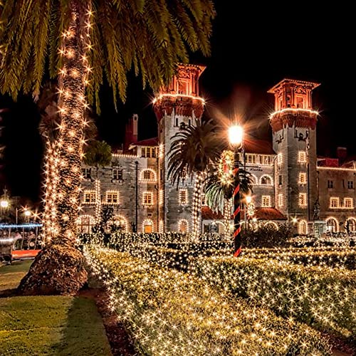 50 LED Battery Operated 16ft Christmas Lights Decoration