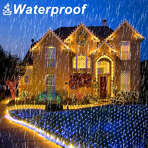 Christmas Net Lights 200 LED 9.8ft x 6.6ft w/ 11 Modes & Remote