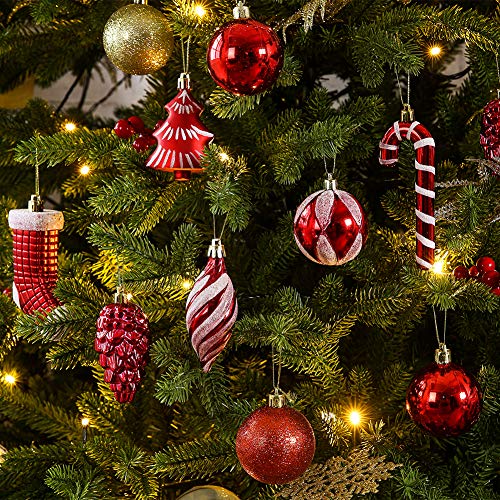 76ct Christmas Tree Balls Ornaments Set