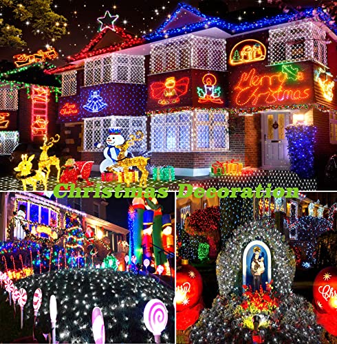 Christmas Net Lights 200 LED 9.8ft x 6.6ft w/ 11 Modes & Remote