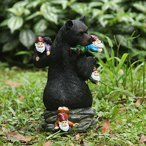 Garden Gnome Statue - Outdoor retailer Lovely Bear Eating Garden Gnomes with Honey