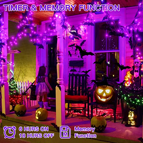 60 FT 180 LED Halloween Lights Decorations Lights