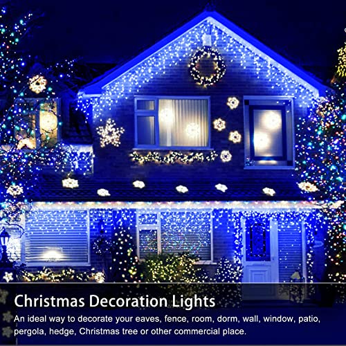 400 LED 32.8 FT 8 Modes 75 Drops Fairy String Curtain Lights for Christmas Decor