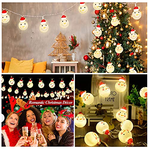 LED Christmas String Lights, Waterproof Battery Operated w/ 8 Flashing Modes