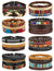 31 Pcs Braided Leather Bracelets for Men Women Wooden Beads