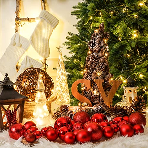 45pcs Christmas Ball Ornaments for Christmas Trees Decorations