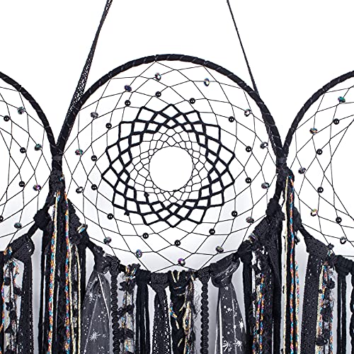 Triple Moon Goddess Dream Catcher, Handmade Unique Home Decoration