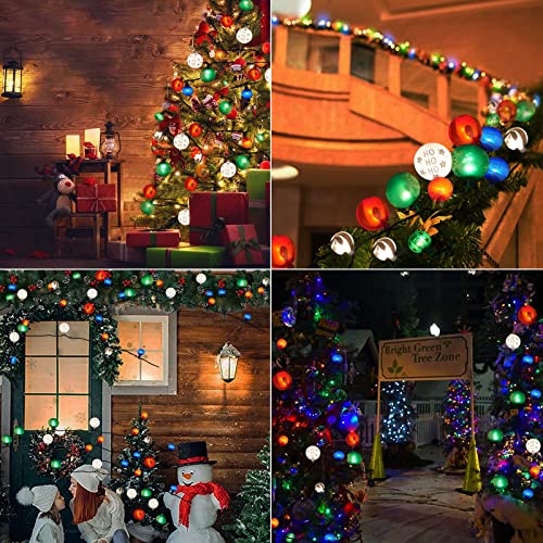 28ft 25 Bulbs Christmas Ball Ornaments w/ Lights