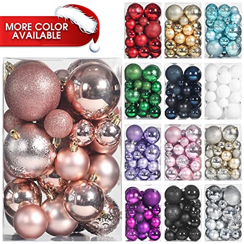 45pcs Christmas Ball Ornaments for Christmas Trees Decorations