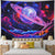 Galaxy Trippy Planet Tapestry Psychedelic Mountain Wall Home Decoration (59.1"x51.2")