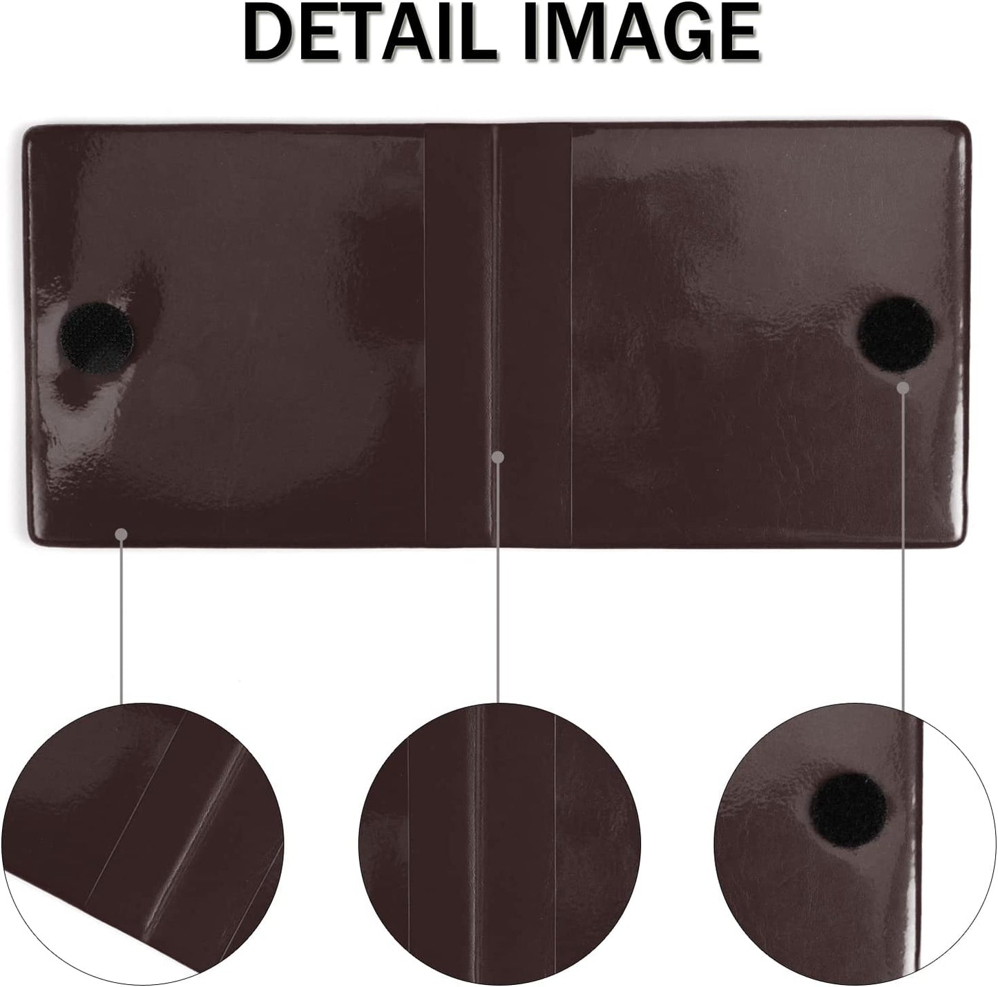 Auto Car Essential, Car Registration and Insurance Card Documents Holder 2-Pack,Car Interior Accessories for Car,Truck,SUV and Other Vehicle (Brown)