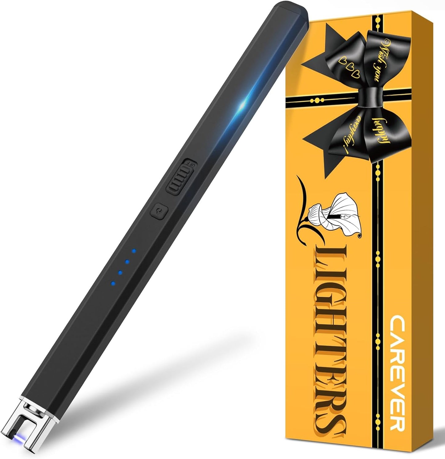 Candle Lighter Stocking Stuffers for Women Men - Electric Arc Plasma Flameless Rechargeable Lighters Christmas Birthday Gifts Present for Her Women Men Mom Adults Cool Gadgets for Kitchen Home Camping