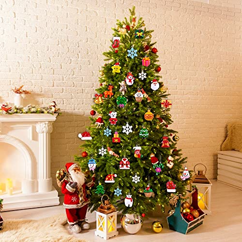 38PCS Mini Christmas Tree Hanging Ornaments