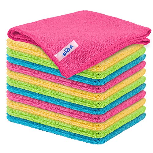 Microfiber Cleaning Cloth,Pack of 12,Size:12.6" x 12.6"