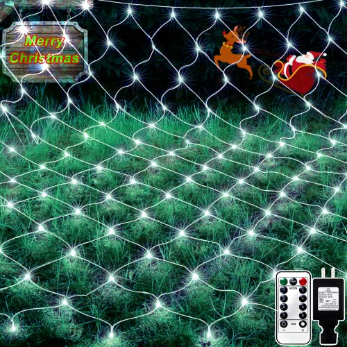 Christmas Net Lights 200 LED 9.8ft x 6.6ft w/ 11 Modes & Remote