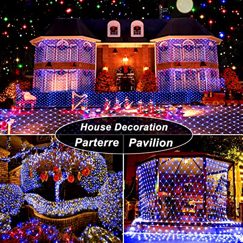 Christmas Net Lights 200 LED 9.8ft x 6.6ft w/ 11 Modes & Remote