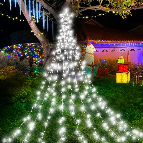 344 LED 8 Modes Christmas Decorations Waterfall Lights