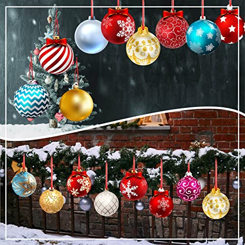 30 Pcs Plastic Double Sided Christmas Decorations