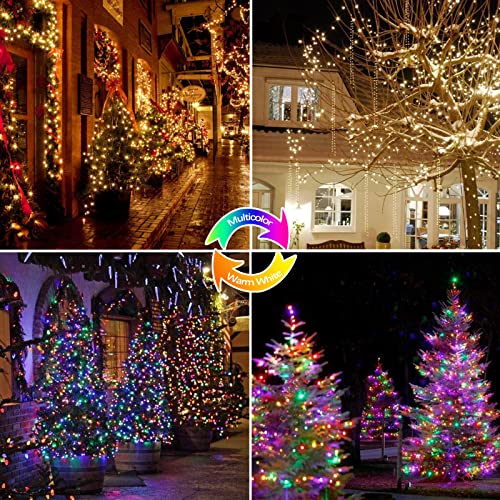 4-Pack 160FT 400 LED  Solar Christmas Lights