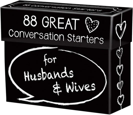 88 Great Conversation Starters for Husbands & Wives-Romantic Card Game for Married Couples