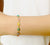 3 Pcs Evil Eye Bracelets for Women Men Girls 18K Gold Plated Stainless Steel Colorful