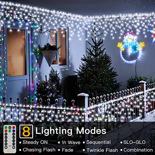 Icicle Lights 594LED 49ft Connectable Christmas Decoration