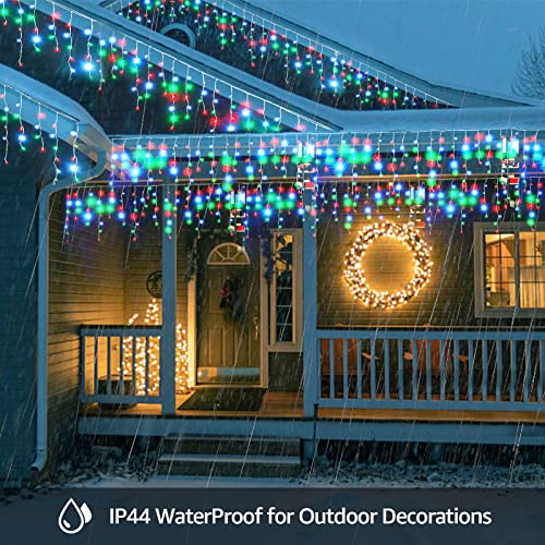 400LED 8 Modes 75 Drops Hanging Christmas Lights