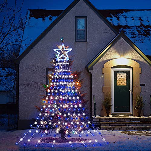 LED Star Christmas Tree Lights, Decoration