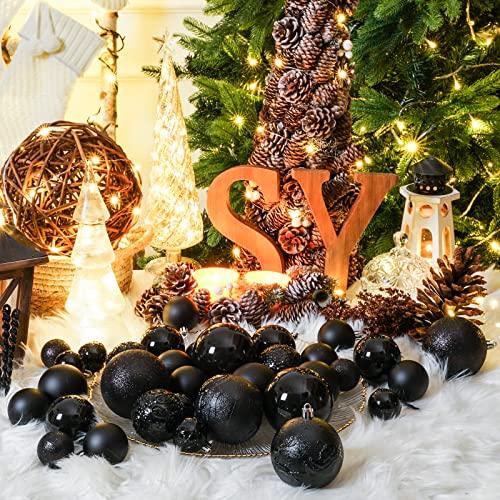 45pcs Christmas Ball Ornaments for Christmas Trees Decorations