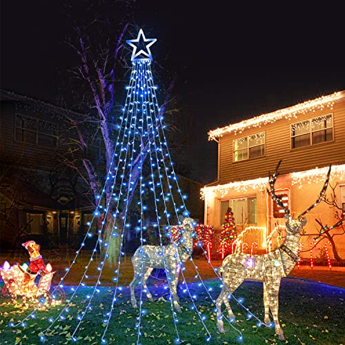 320 LEDs Christmas Decorations Star String Lights