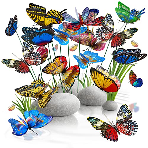 Butterfly Stakes, 50pcs 11.5inch for Garden Decoration