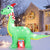 6FT Brachiosaurus Dinosaur Christmas Inflatables Decoration w/ LED