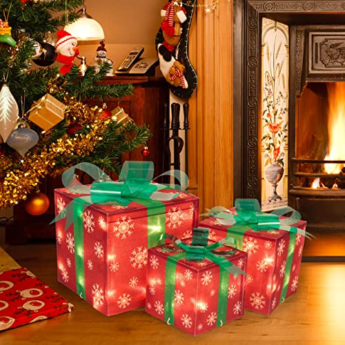 Christmas Lighted Boxes Decoration