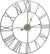 Analog Wall Clock - Roman Numeral Style, Battery Operated Decorative Clock - 24 Inches (Silver)