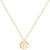 Tiny Gold Rose Choker Necklace, Dainty Cute Initial Pendant Necklace Rose