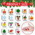 38PCS Mini Christmas Tree Hanging Ornaments