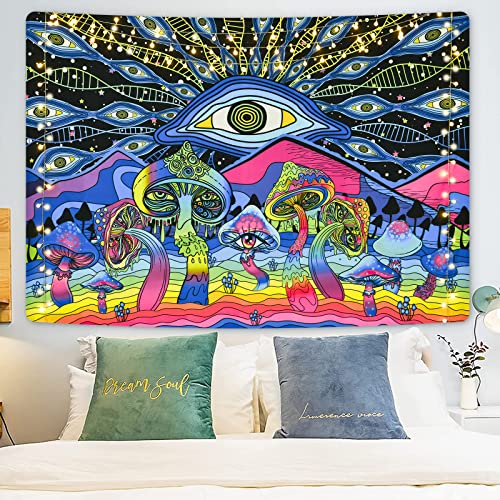 Mushroom Eyes Tapestry for Wall Decoration