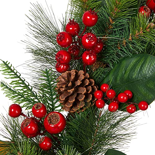 24 Inch Prelit Christmas Wreath Decoration