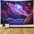 Galaxy Trippy Planet Tapestry Psychedelic Mountain Wall Home Decoration (59.1"x51.2")