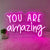 You Are Amazing LED Neon Light Wall Decoration