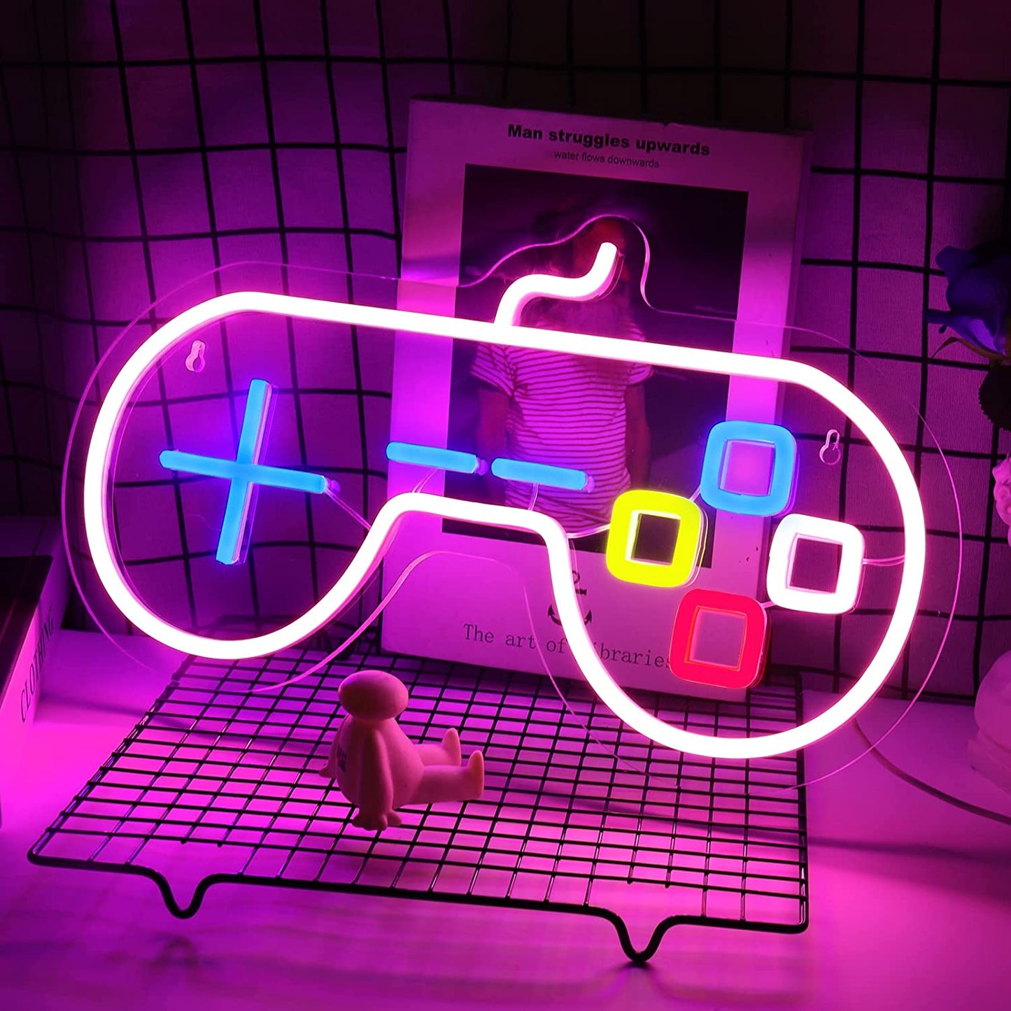 Gamepad Neon Light for Gamer Room Decoration