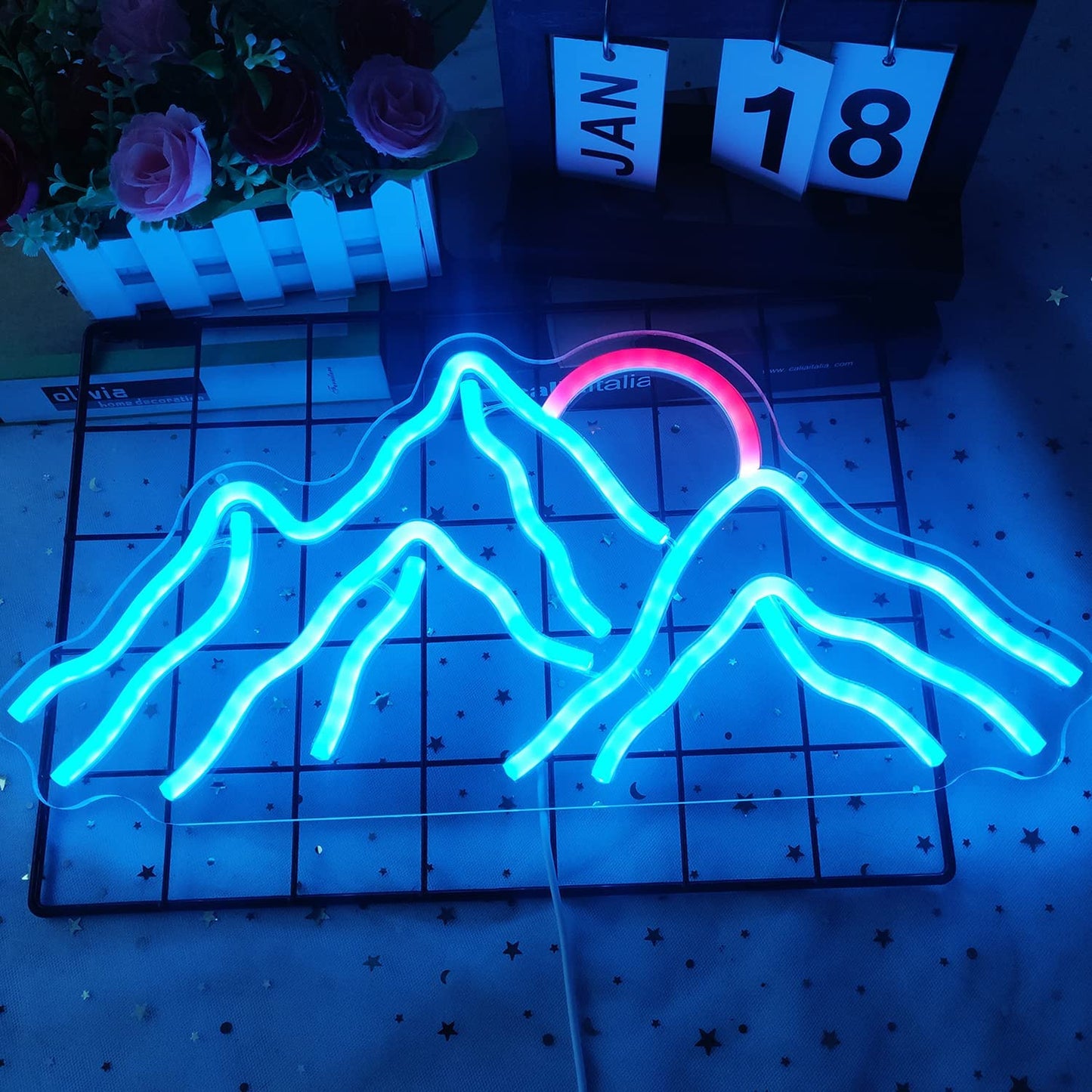 Mountain Neon Light for Wall Decoration