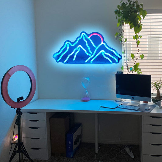 Mountain Neon Light for Wall Decoration