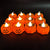 12 Pack Orange Halloween Candles Battery Operated