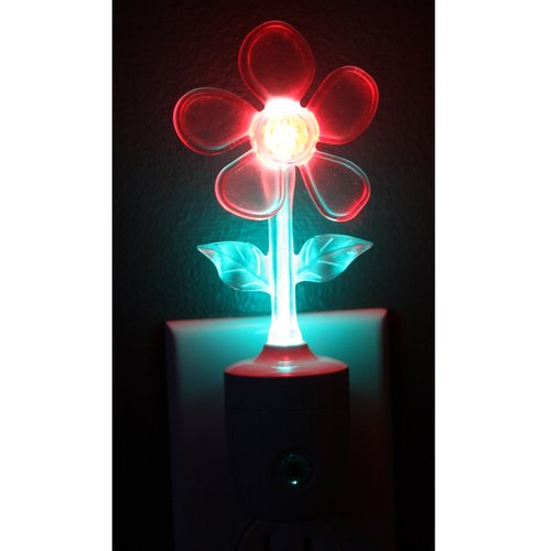 LED Flower Automatic Night Light for Home Decoration